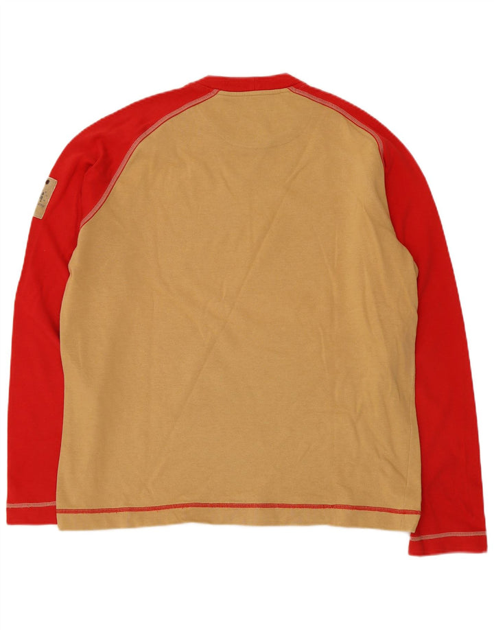 SERGIO TACCHINI Top grafico da uomo Milano manica lunga grande beige