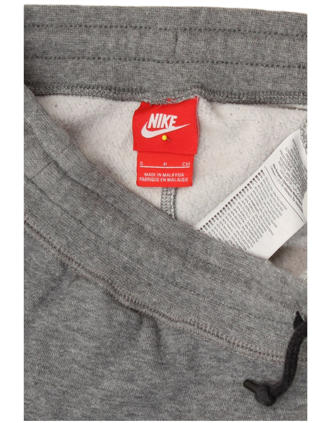 Pantaloni da tuta da uomo Nike Joggers piccoli in cotone grigio