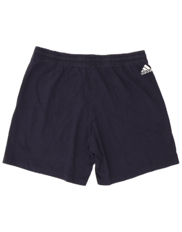 Pantaloncini sportivi grafici da uomo ADIDAS XL in cotone blu navy