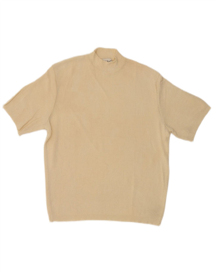 Max & Co. Maglione da donna con collo alto e maglione UK 12 medio bianco sporco