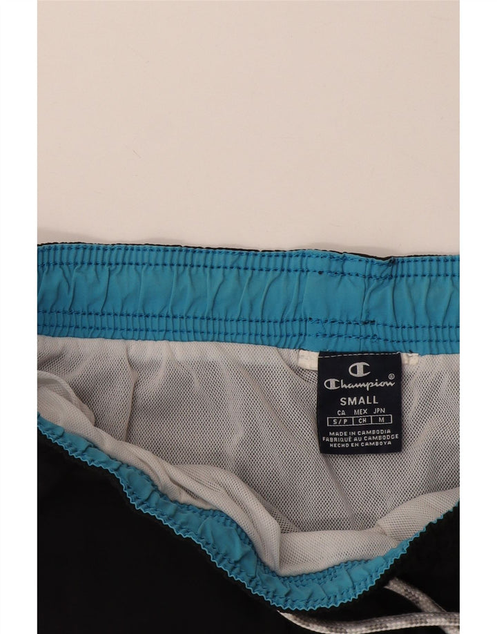 Pantaloncini da bagno da uomo Champion piccoli neri