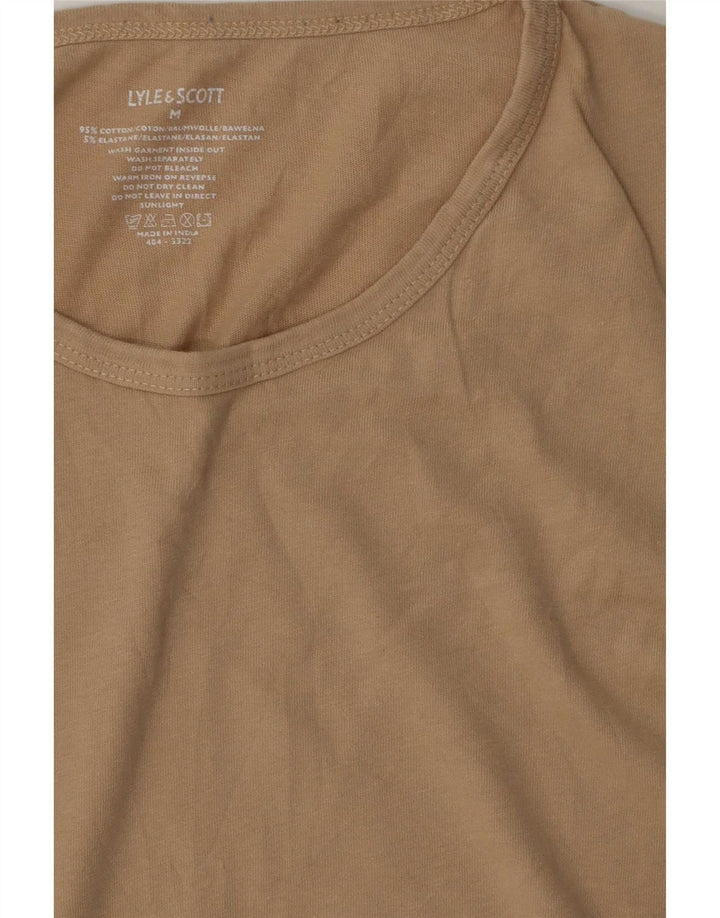 T-shirt da uomo Lyle & Scott Top in cotone beige medio