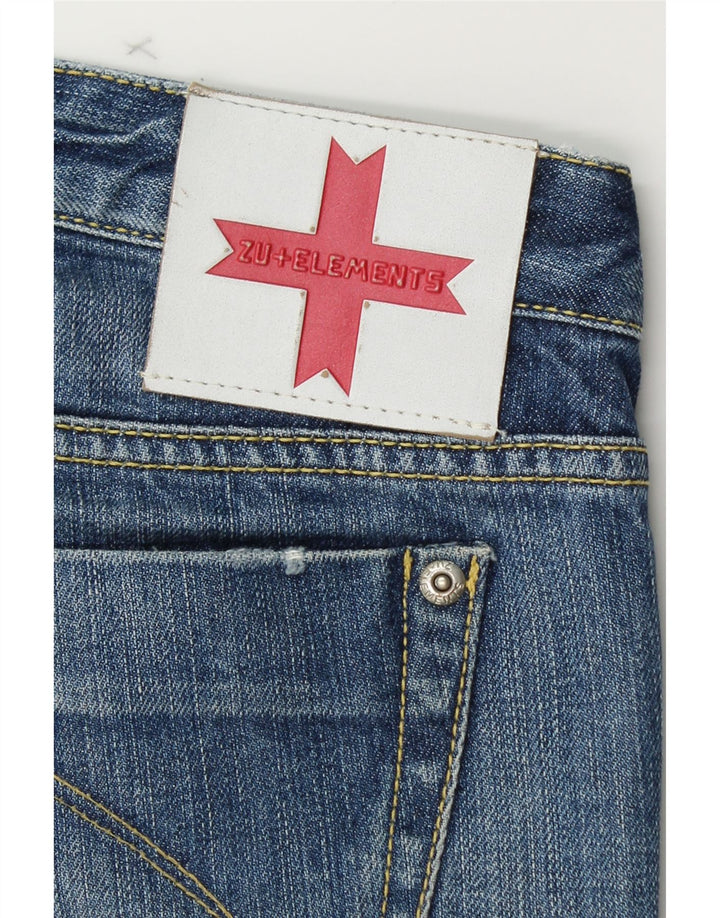 ZU ELEMENTS Womens Albertine Distressed Bootcut Jeans W32 L31  Blue Vintage Zu Elements and Second-Hand Zu Elements from Messina Hembry 