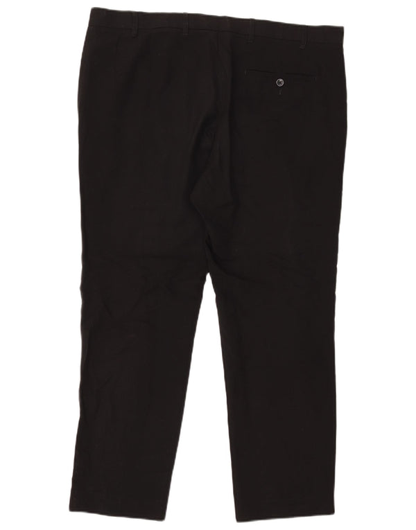 Pantaloni chino slim da uomo Marks & Spencer W38 L29 poliestere nero