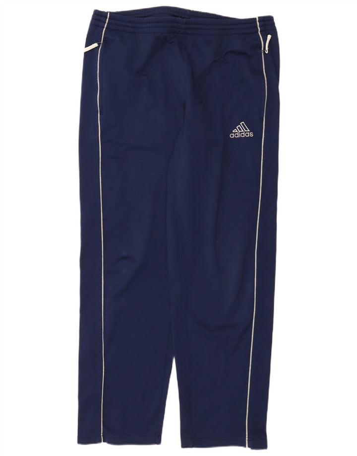 Pantaloni da tuta da uomo Adidas UK 38/40 Poliestere blu navy medio