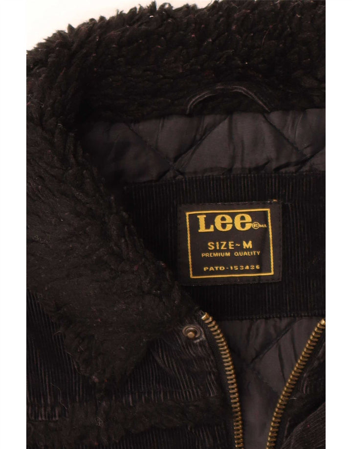 Giacca da uomo in velluto a coste Lee UK 38 cotone nero medio