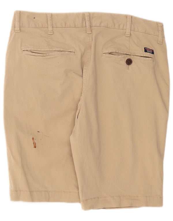 Pantaloncini chino da uomo Superdry W32 cotone beige medio
