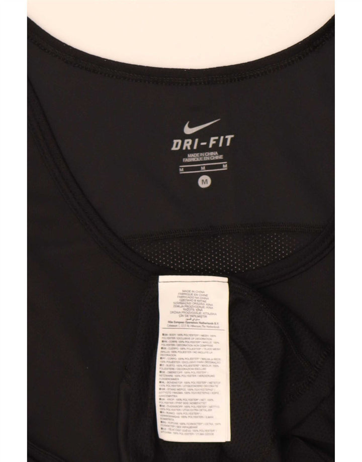 Canotta Nike Dri Fit da uomo, poliestere medio nero