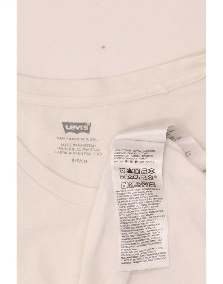 T-shirt grafica da uomo Levi's Top piccola in cotone bianco