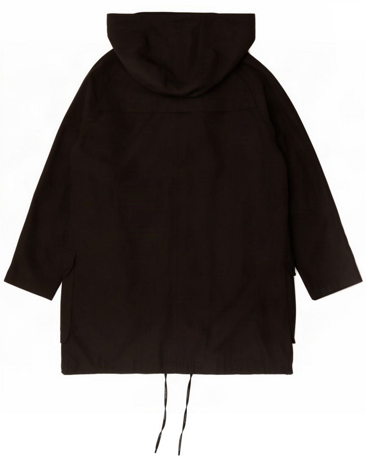 Gap Parka oversize da donna con cappuccio UK 16 Large Nero Poliestere