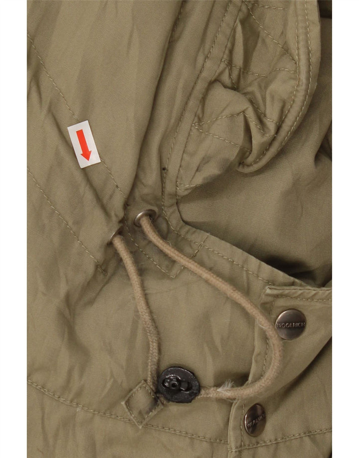 Giacca imbottita con cappuccio da uomo Woolrich UK 42 XL Cachi