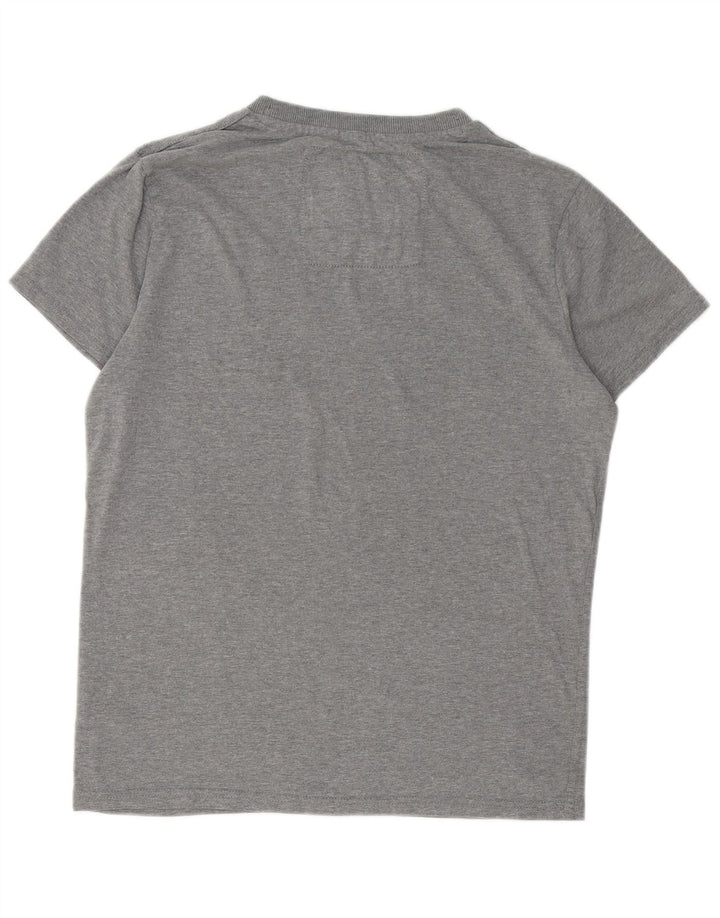 T-shirt grafica da uomo SUPERDRY Top XL in cotone grigio