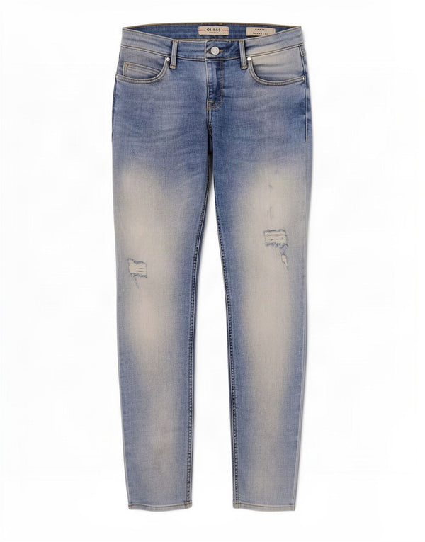 Jeans Guess Marylin da donna attillati bassi skinny W28 L28 cotone blu