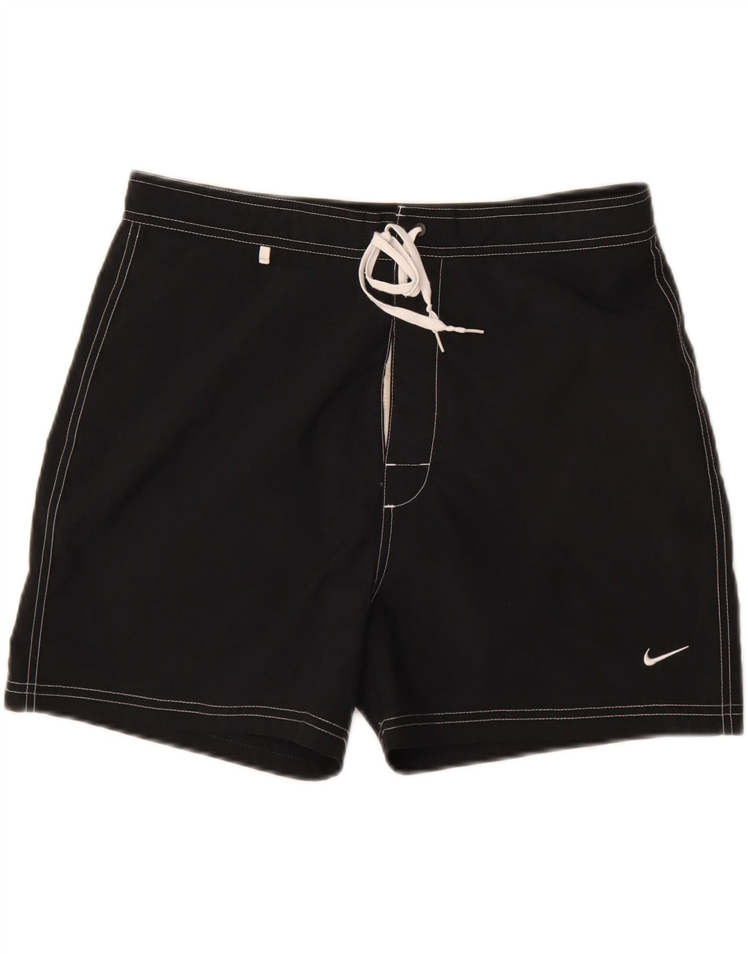Pantaloncini da bagno Nike da uomo, colore nero medio, in poliestere color block