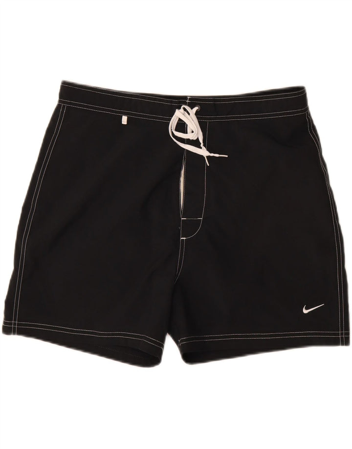 Pantaloncini da bagno Nike da uomo, colore nero medio, in poliestere color block