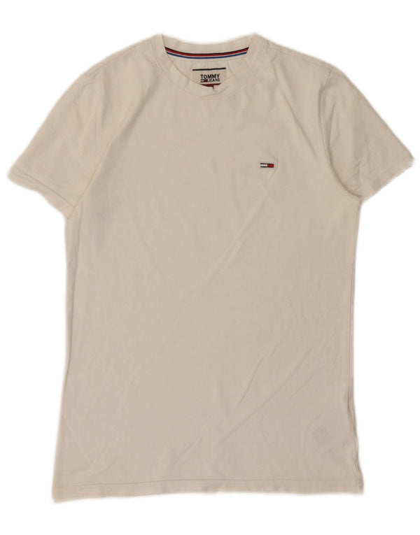 T-shirt da uomo Tommy Hilfiger Top piccola in cotone bianco