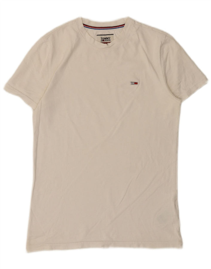 T-shirt da uomo Tommy Hilfiger Top piccola in cotone bianco