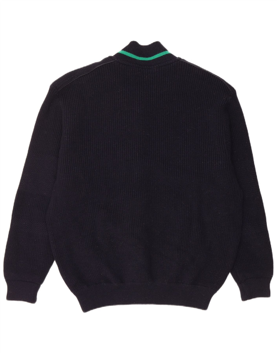 Maglione cardigan da uomo Navigare grande in lana blu navy