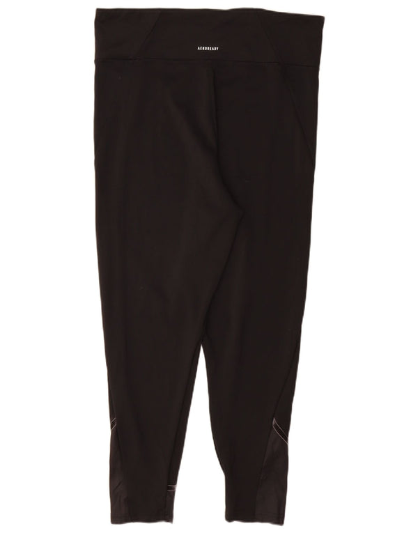 Leggings Adidas Aeroready da donna UK 20/22 XL Poliestere nero