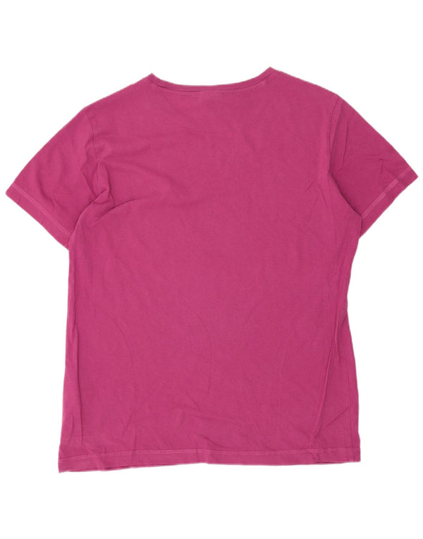 T-shirt grafica da donna Champion Top UK 18 XL cotone viola