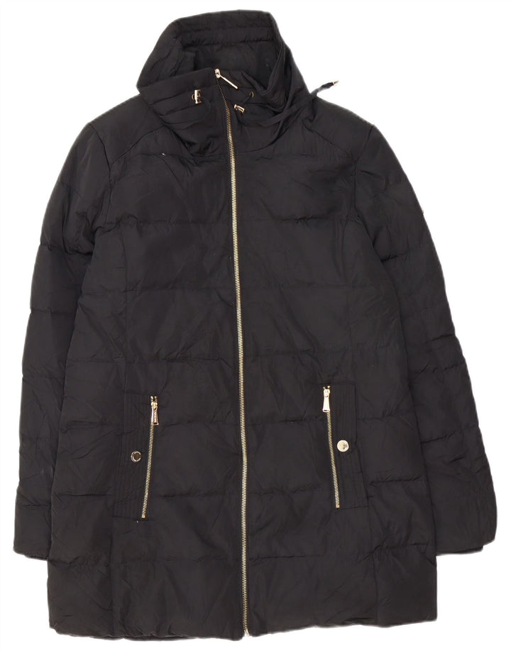 Cappotto imbottito oversize da donna Michael Kors UK 10 piccolo poliestere nero