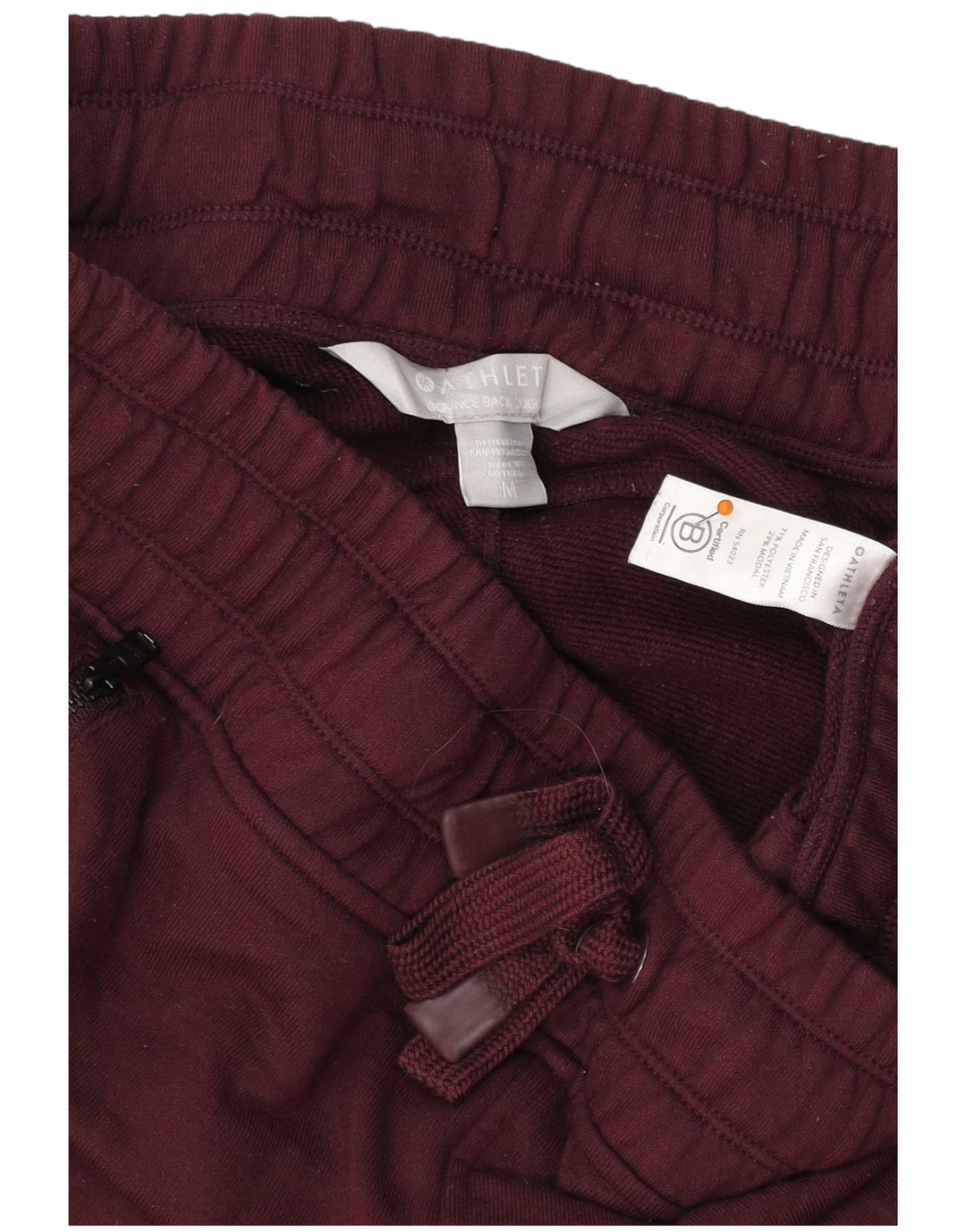 ATHLETA Pantaloni da tuta da donna Joggers UK 14 Poliestere bordeaux medio