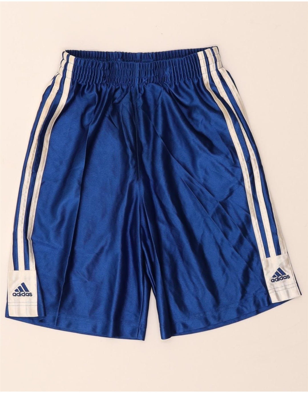 ADIDAS Boys Sport Shorts 11-12 Years Blue Polyester Vintage Adidas and Second-Hand Adidas from Messina Hembry 