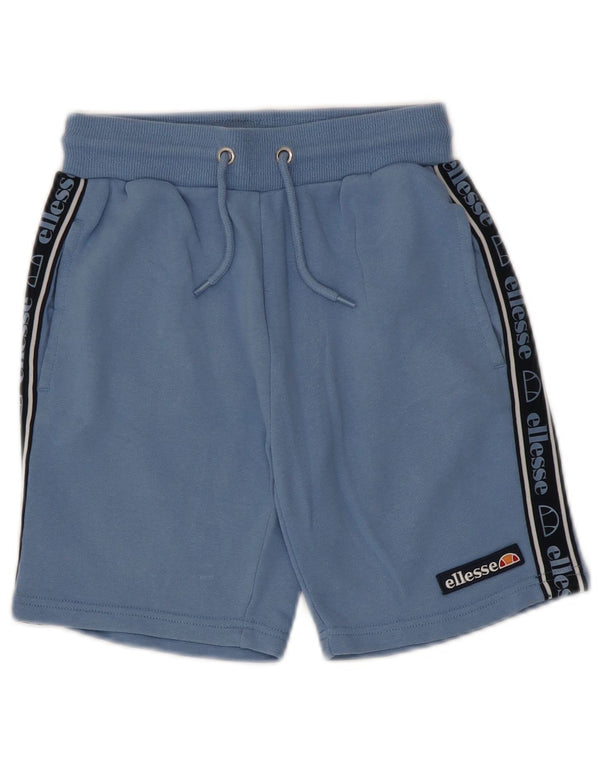 Pantaloncini sportivi grafici Ellesse da bambino 10-11 anni in cotone color block blu