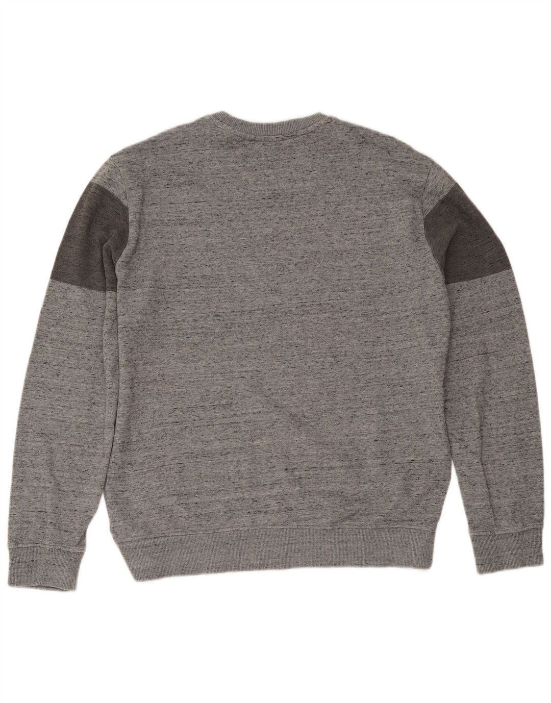 Maglione maglione girocollo grafico da uomo Calvin Klein grande grigio screziato