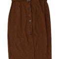 Minigonna Zara Trafaluc da donna grande W32 a quadretti marrone