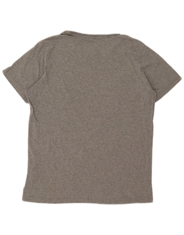 Puma T-shirt grafica da uomo Top grande in cotone chiazzato grigio