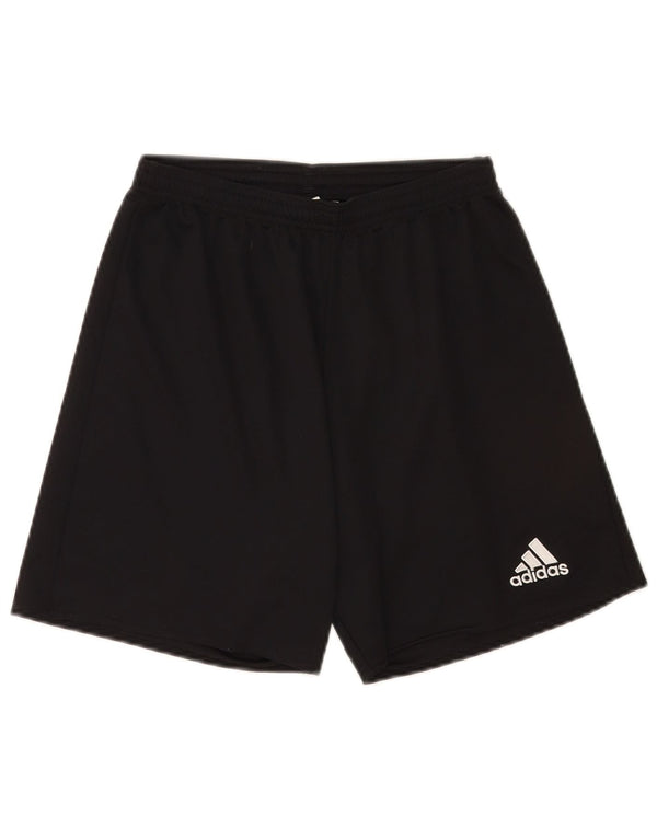 Pantaloncini sportivi Adidas Climalite da uomo piccoli in poliestere nero