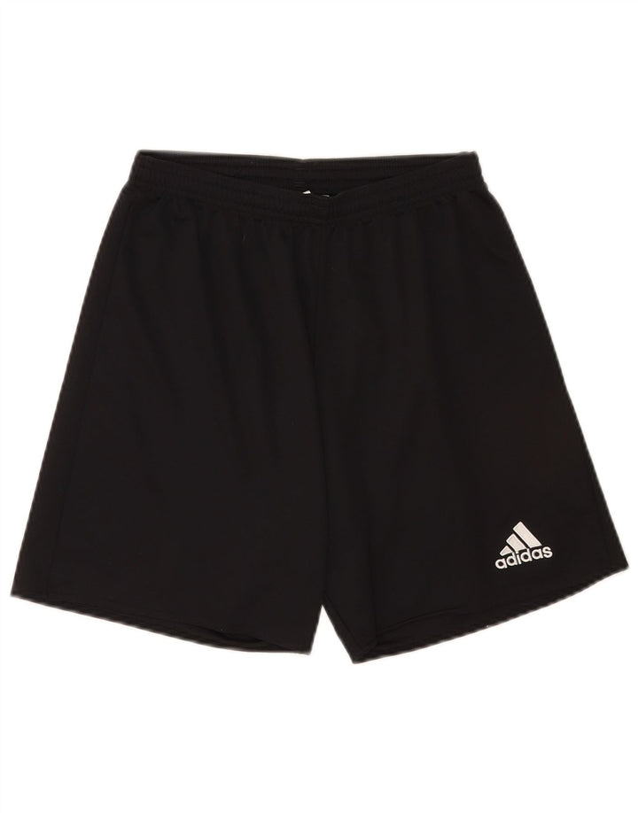 Pantaloncini sportivi Adidas Climalite da uomo piccoli in poliestere nero