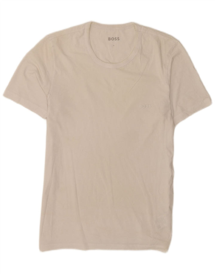 T-shirt da uomo Hugo Boss Top piccola in cotone bianco