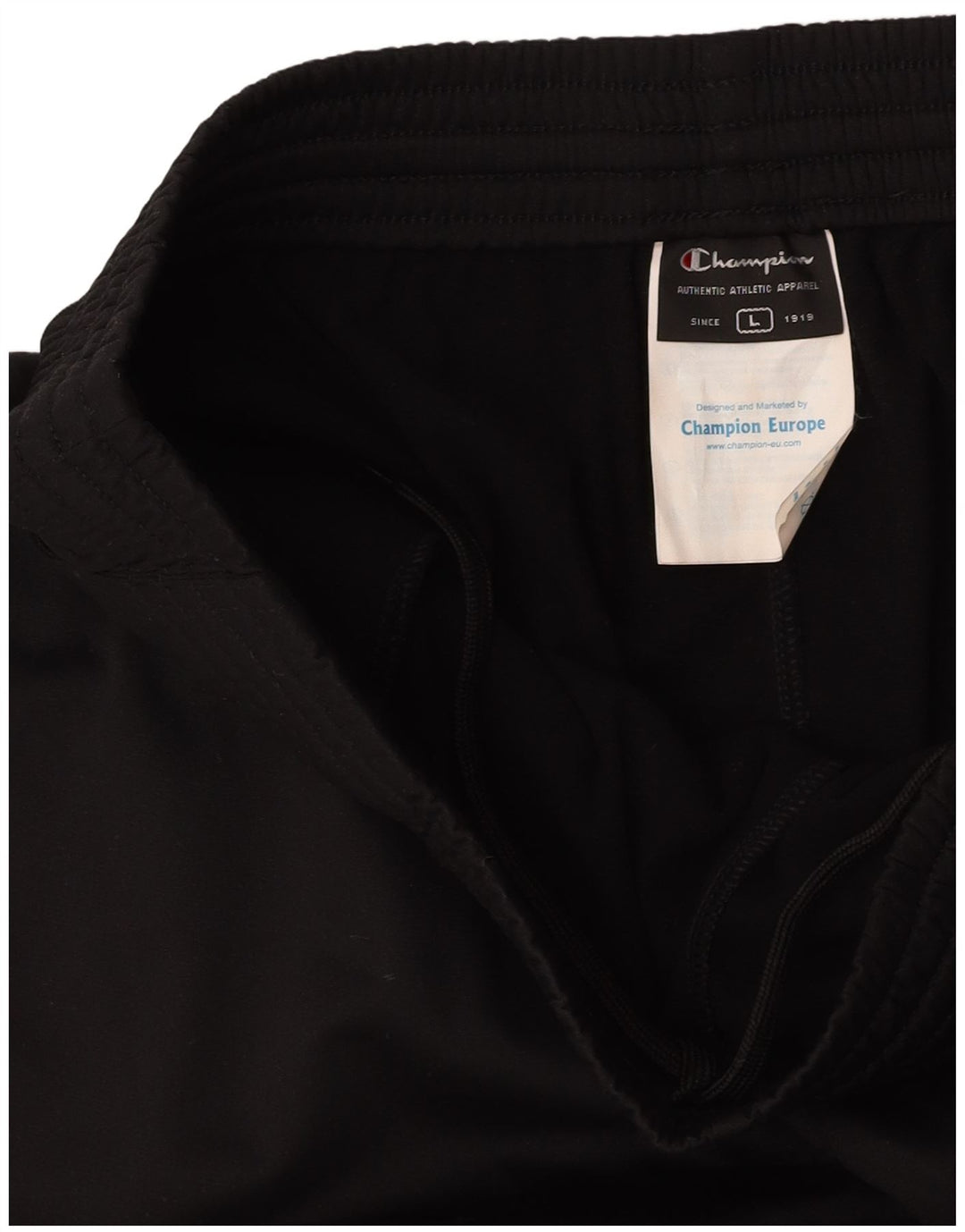 Pantaloni da tuta da uomo CHAMPION grandi in poliestere nero