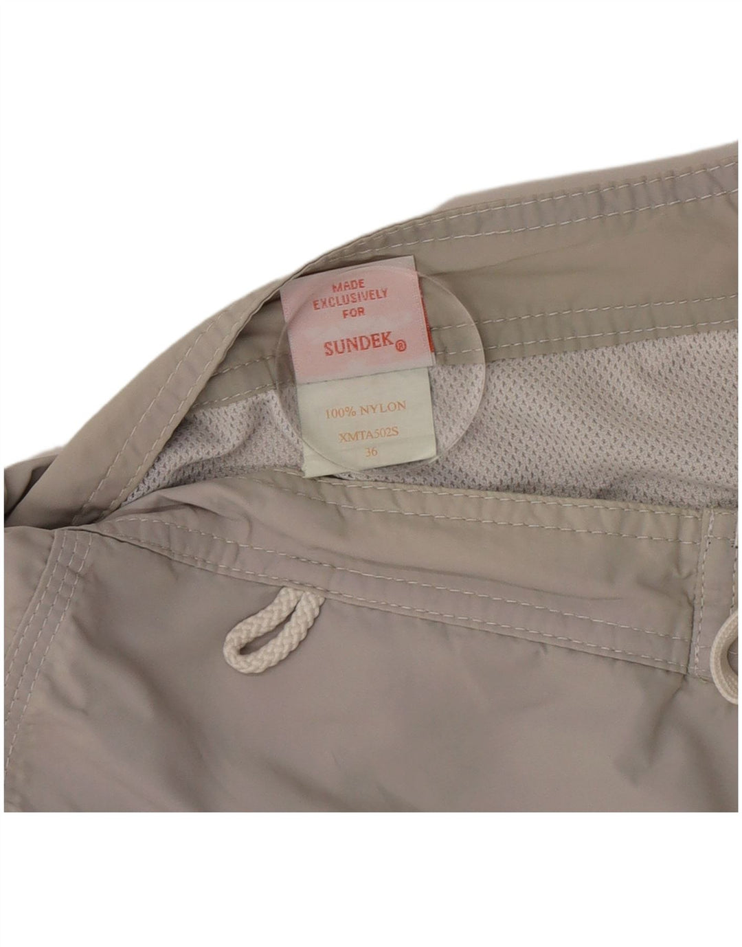 Pantaloncini da bagno da uomo Sundek, nylon a righe grigie grandi