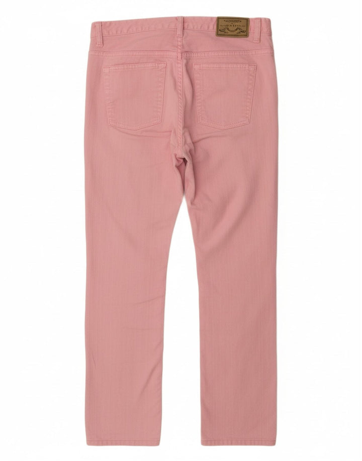 Pantaloni casual dritti vestibilità regolare da donna GANT Dawn W29 L32 cotone rosa