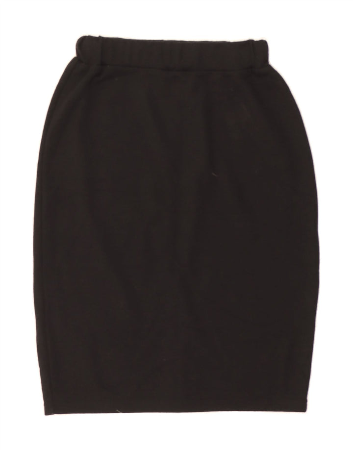 VINTAGE Womens Pencil Skirt Medium W24  Black Acrylic Vintage Vintage and Second-Hand Vintage from Messina Hembry 