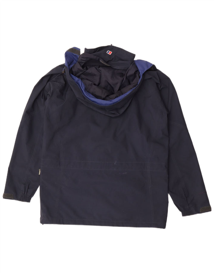 Giacca antipioggia da uomo con cappuccio Berghaus UK 38 medio poliestere blu navy