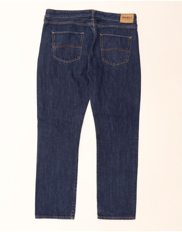 JACK WILLS Jeans slim da uomo W34 L32 cotone blu