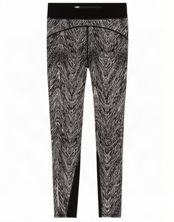 Leggings Nike Dri Fit da donna UK 12 medio nero poliestere con stampa animalier