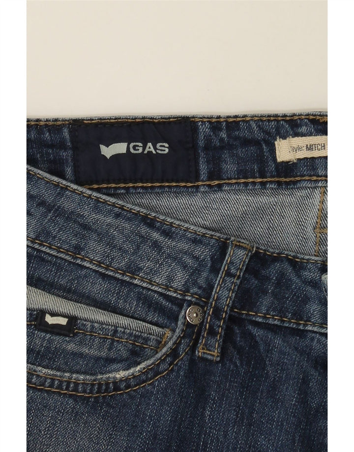 GAS Womens Straight Jeans  W32 L32 Blue Cotton Vintage Gas and Second-Hand Gas from Messina Hembry 
