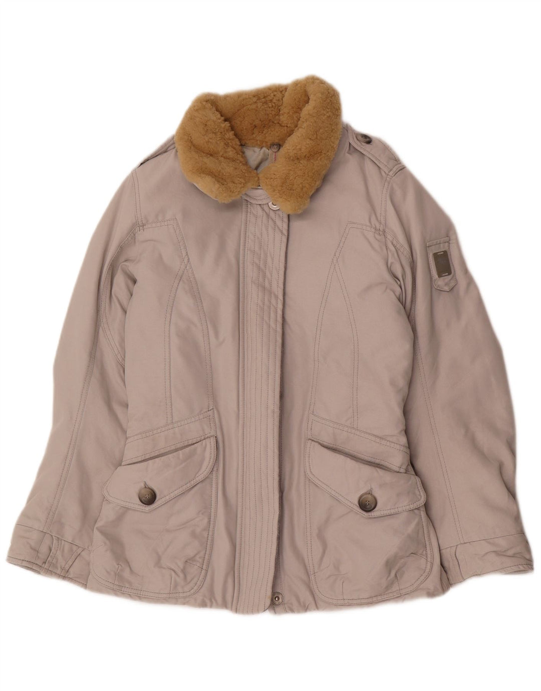 Giacca imbottita da donna Think Pink UK 12 Polipropilene grigio medio