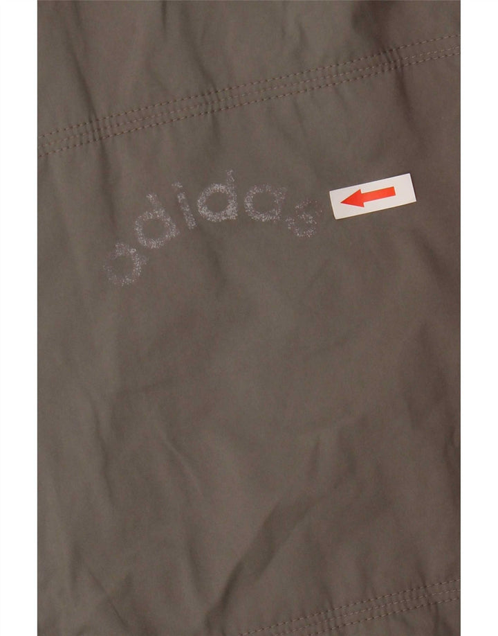 Giacca imbottita da uomo Adidas UK 40 Large Grigio Colourblock Poliestere