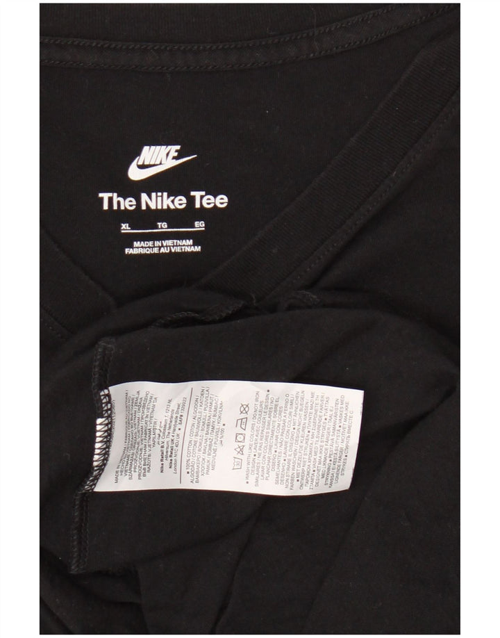 T-shirt da uomo NIKE Top XL in cotone nero