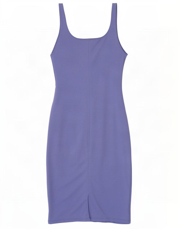 Abito aderente senza maniche da donna Zara UK 14 Grande poliestere viola