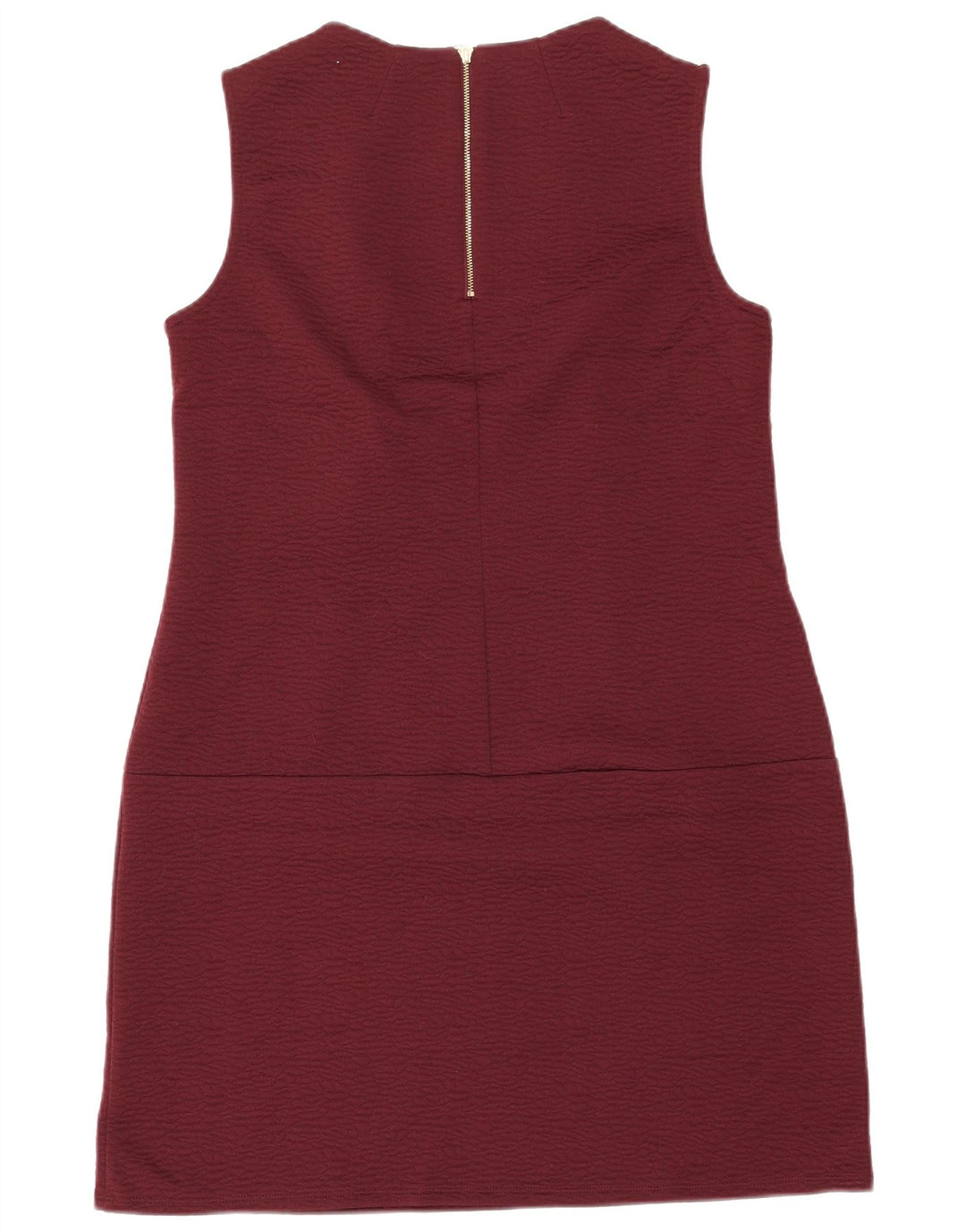 MARKS & SPENCER Womens Sleeveless Sheath Dress UK 14 Medium Burgundy