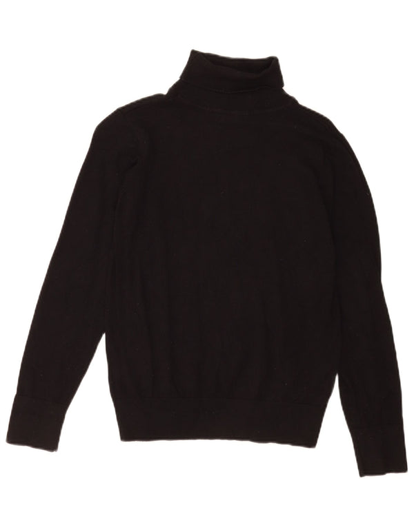 Maglione maglione a collo alto da donna Oasis UK 10 piccolo in viscosa nera