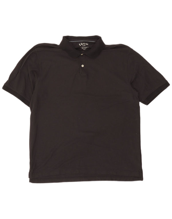Polo da uomo Izod XL in cotone nero