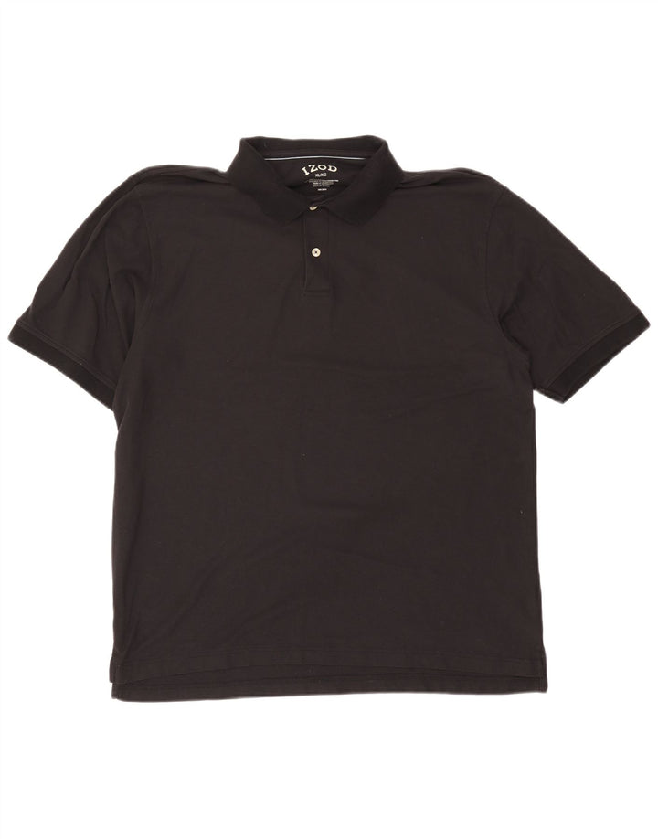 Polo da uomo Izod XL in cotone nero